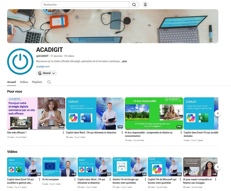 You Tube Acadigit