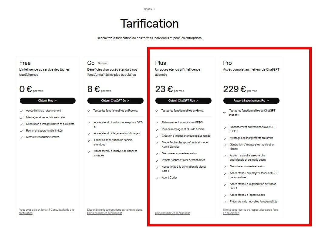acheter ChatGPT 1